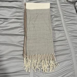 H&M Color Block Scarf with Fringes